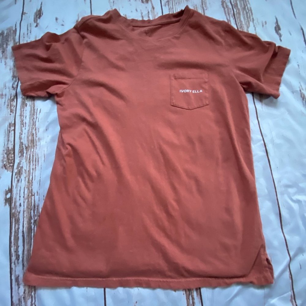 Ivory Ella Women's Pocket Tunic Top - Rust